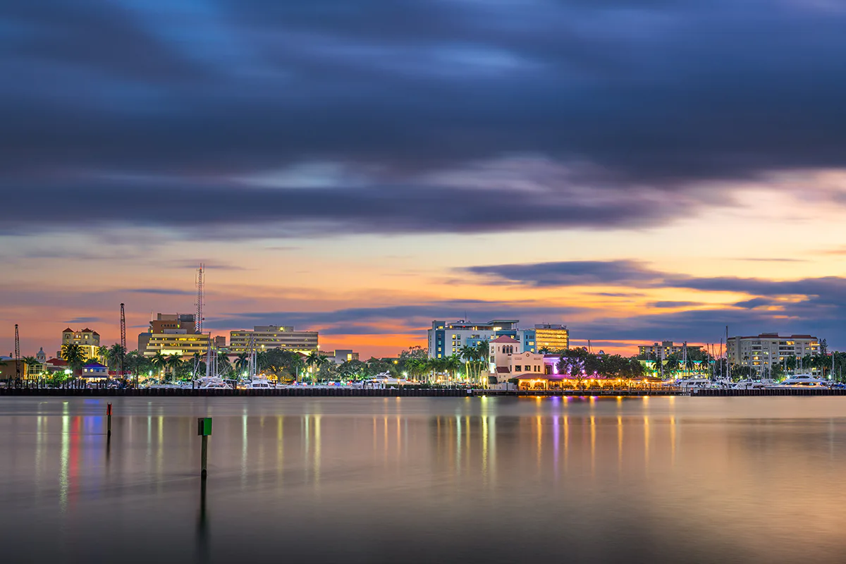 Bradenton cityscape from the Manatee River